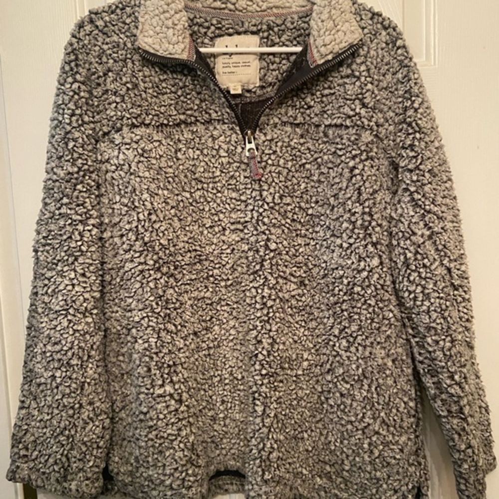 Dylan frosty tipped stadium Sherpa pullover Size M‎